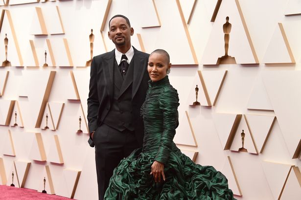 American Actor Will Smith and his wife Jada Pinkett at the Academy Awards 2022